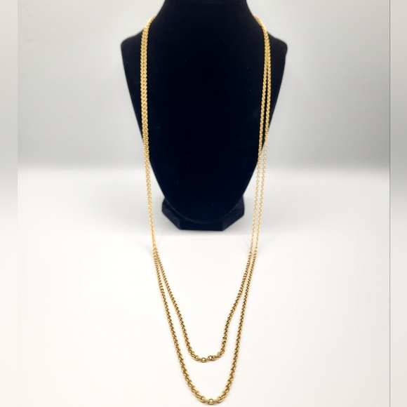 ☀️ 3/$40 Classic Gold Double Layer Necklace - Picture 2 of 5